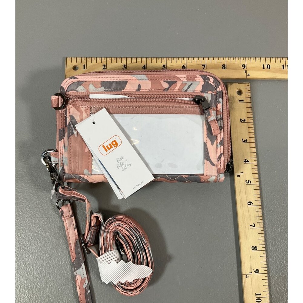 Lug Quickstep RFID Protected Wallet - Unisex Camo Rose Convertible Design